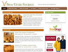 Tablet Screenshot of newgrainrecipes.com